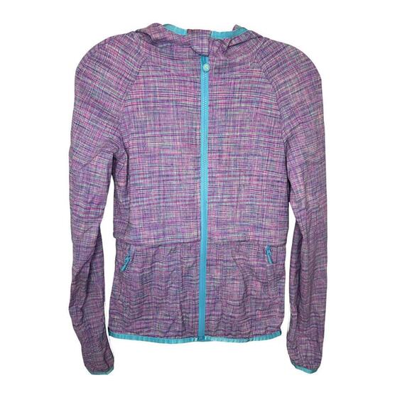 Ivivva Lululemon Full Zip Hooded Jacket Pink and Purple Size 10 - Picture 1 of 4
